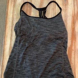 Gray Lululemon Workout Top